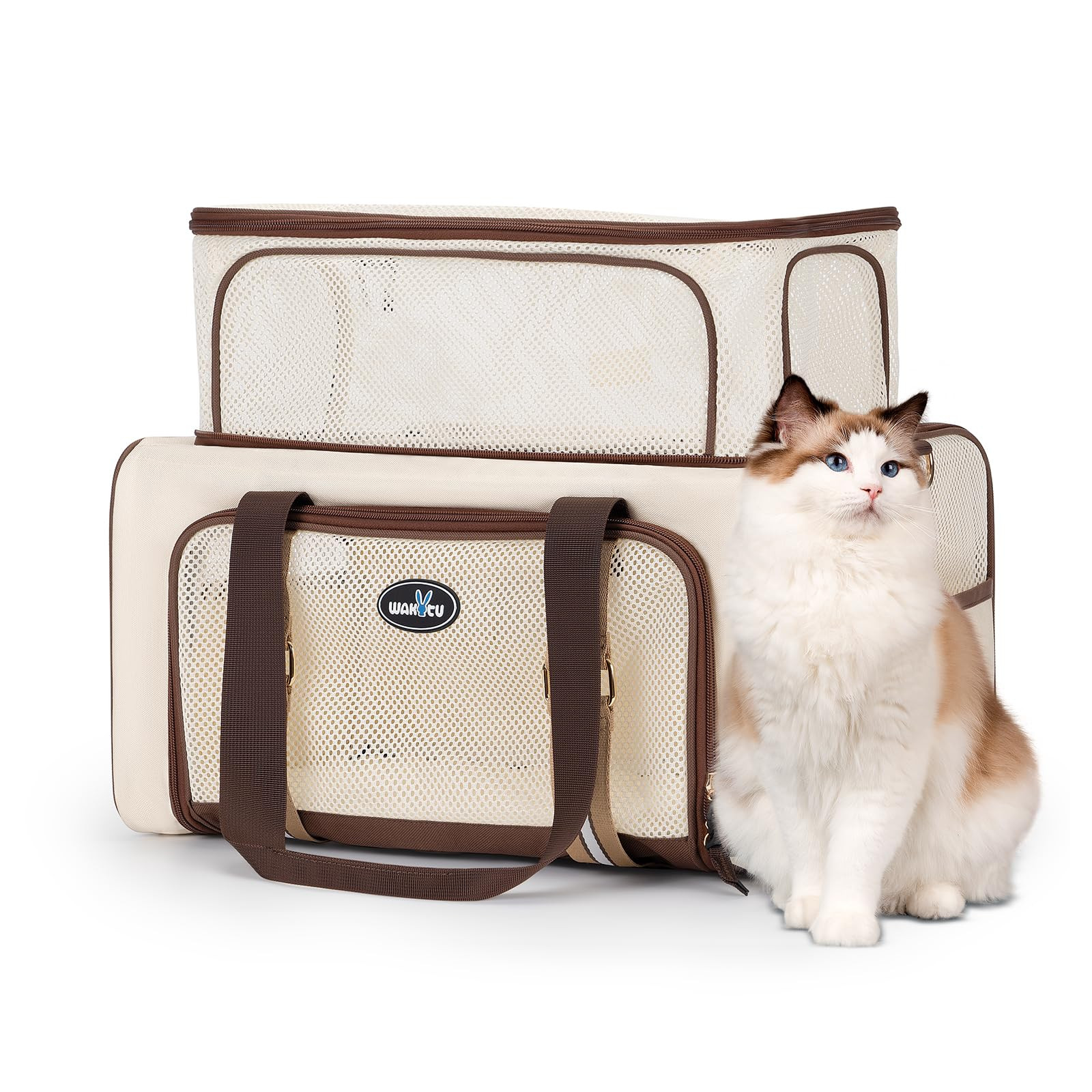 Pet Carrier TSA Approved - Beige 30x27x42cm-image-9c2b7665-dab6-4087-9772-0577471c7875-268903