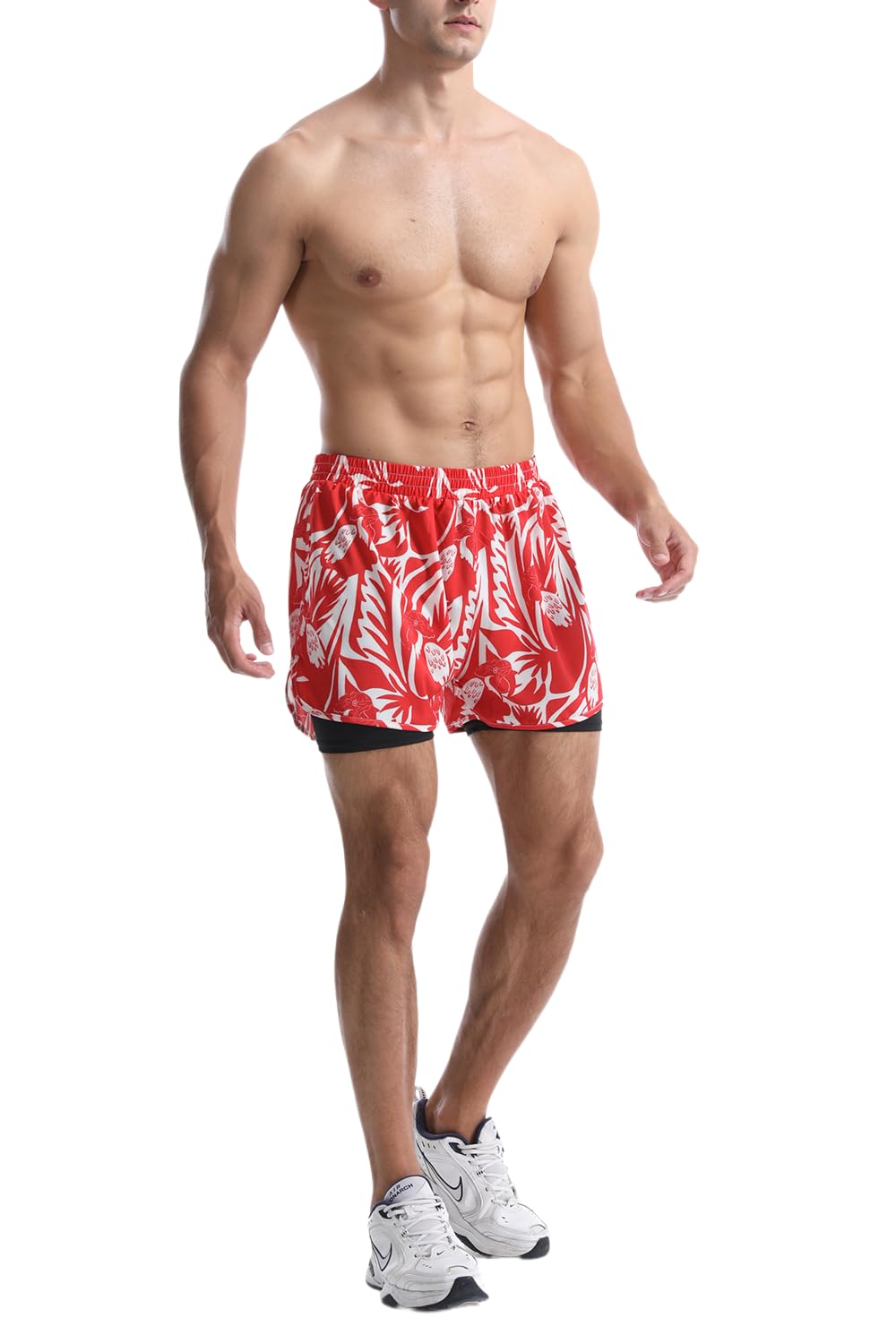 Men's 2-in-1 Sports Shorts - Red Parrot L-image-1f12afc0-23f5-4cd2-8191-54f9fd8e66af-266164