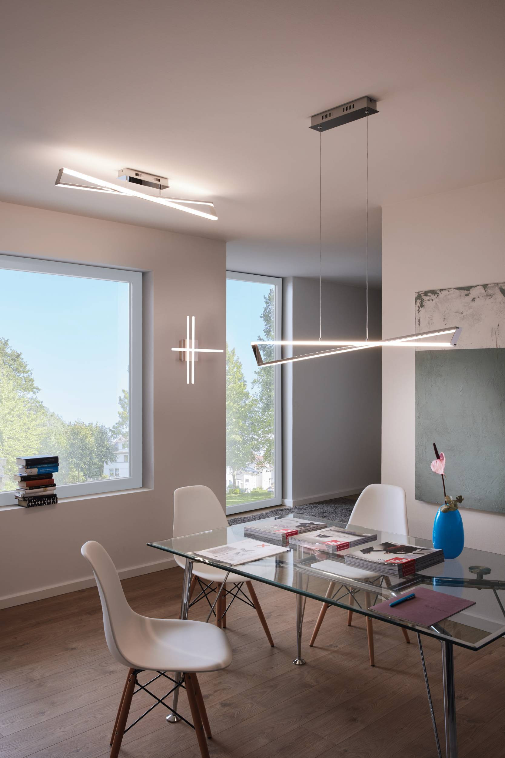 AGRELA 2-Light LED Pendant Light – Chrome & White-image-615cf8e9-1f68-4435-abcf-7b884ea48b10-169676