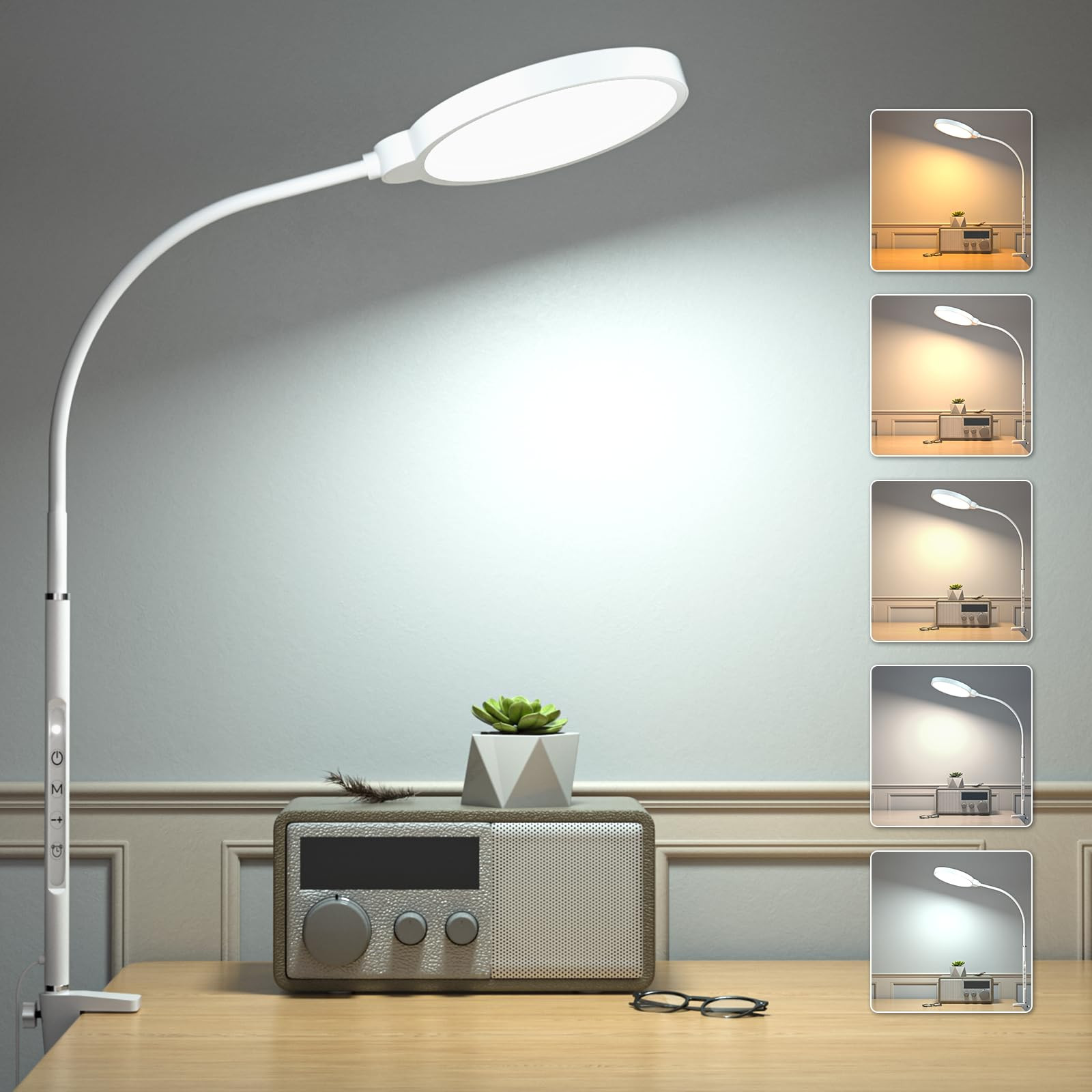 LED Desk Lamp Touch Control - White 50cm-image-b7dc6d7e-2d77-4b93-b67d-fc62d24eb5de-138052