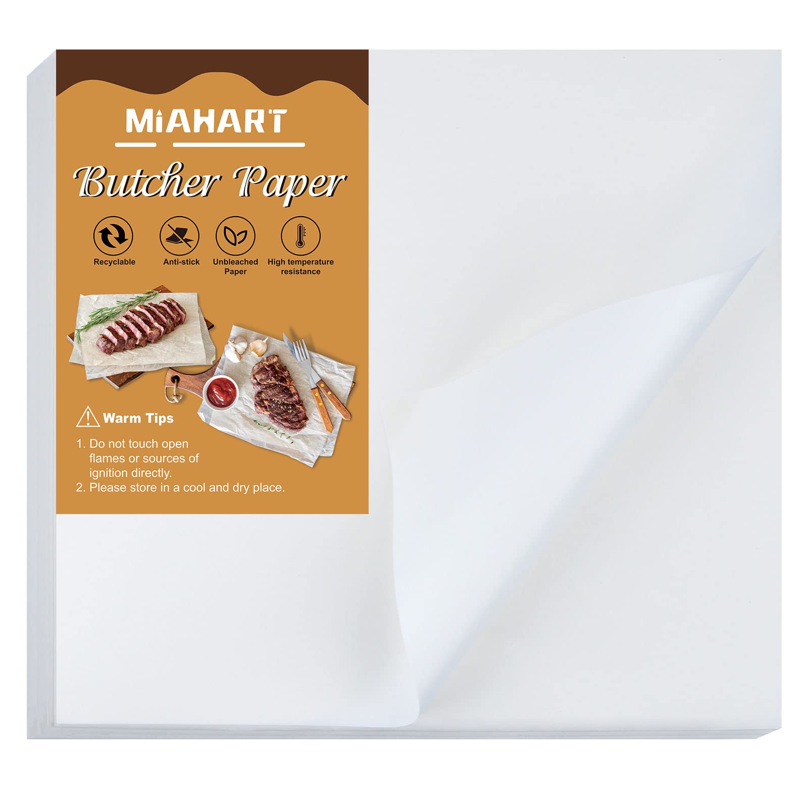 Butcher Paper Sheets Pack - White 12 x 11 inches-image-f5958dee-7690-42f3-b3bd-990b05b0d871-125933