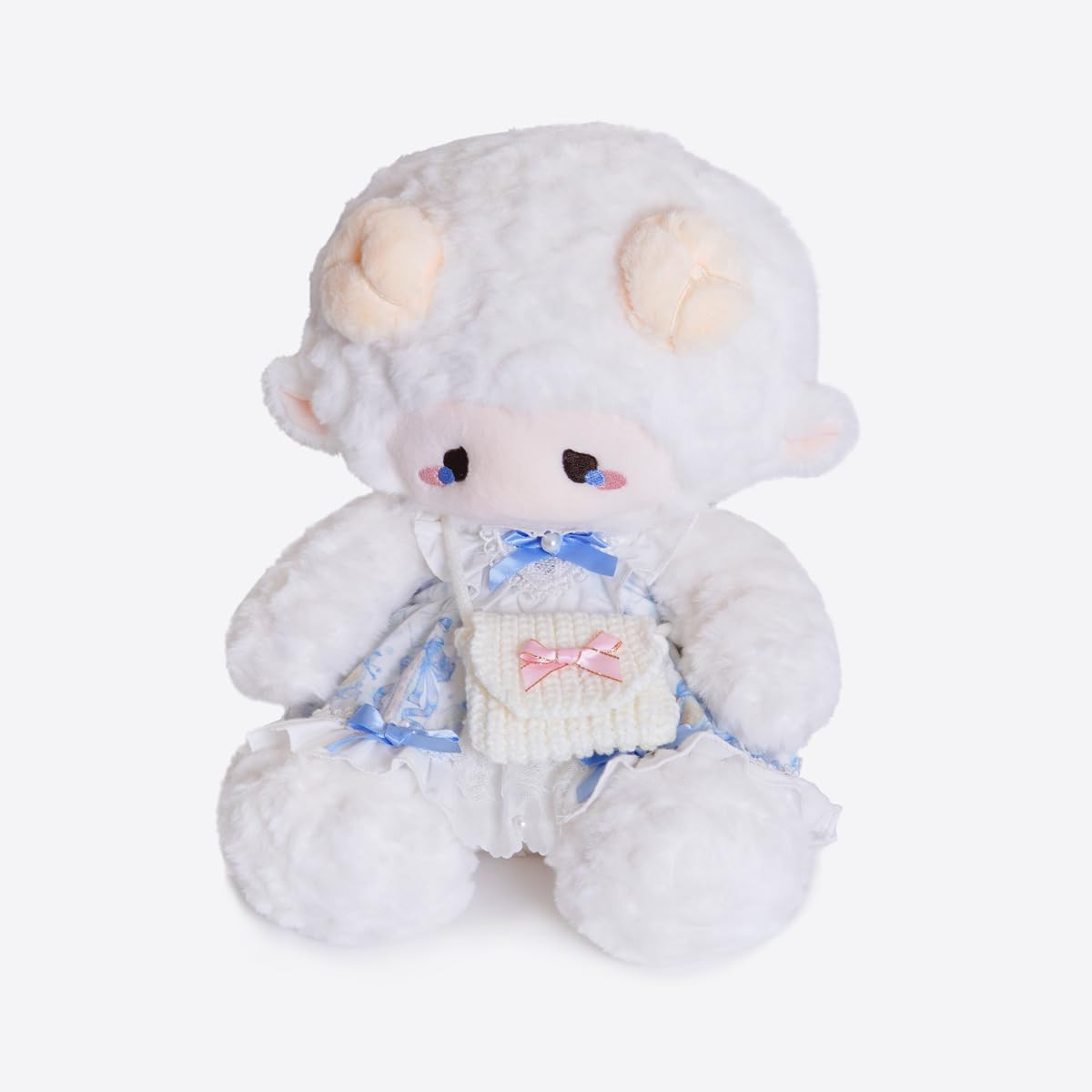 Sheep Plush Toy Cuddly Gift - Blue Puff Sheep 36cm-image-685b45d9-e6bc-47c3-aa82-8b18e621f696-147