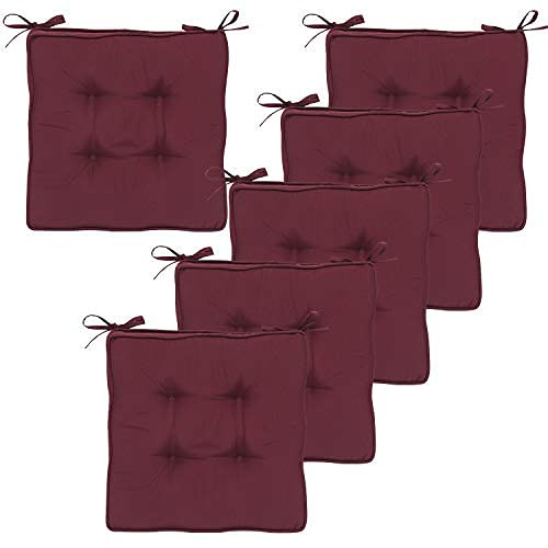 Garden Chair Cushions Set of 6 - Burgundy 6 Pack-image-bd0b8a5e-386d-49f4-88a0-23230c85bdea-135478