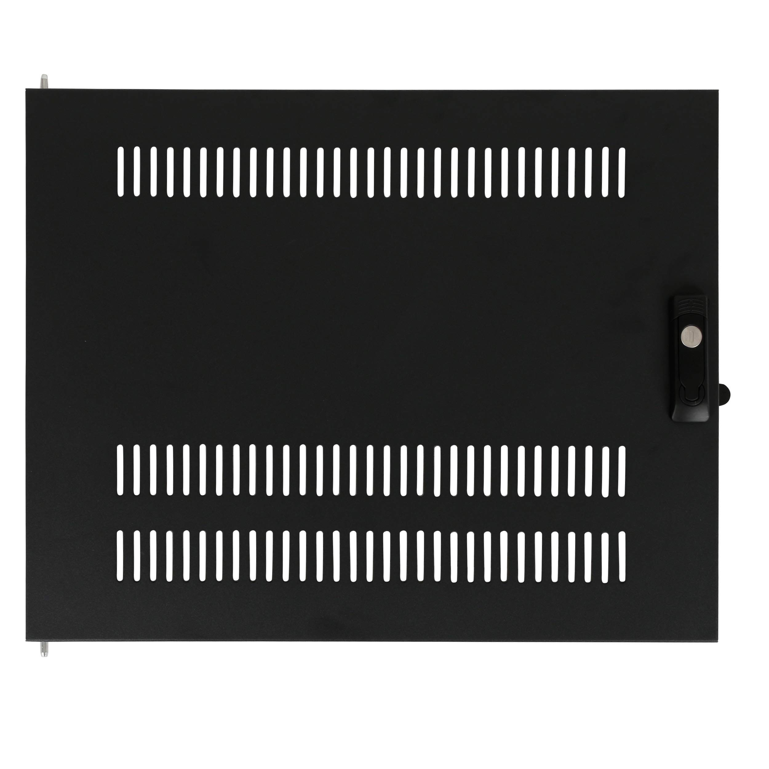 Metal Rack Door 8U - Black-image-137a8ce8-b28a-4192-b52c-28c62bc3cf1c-137465
