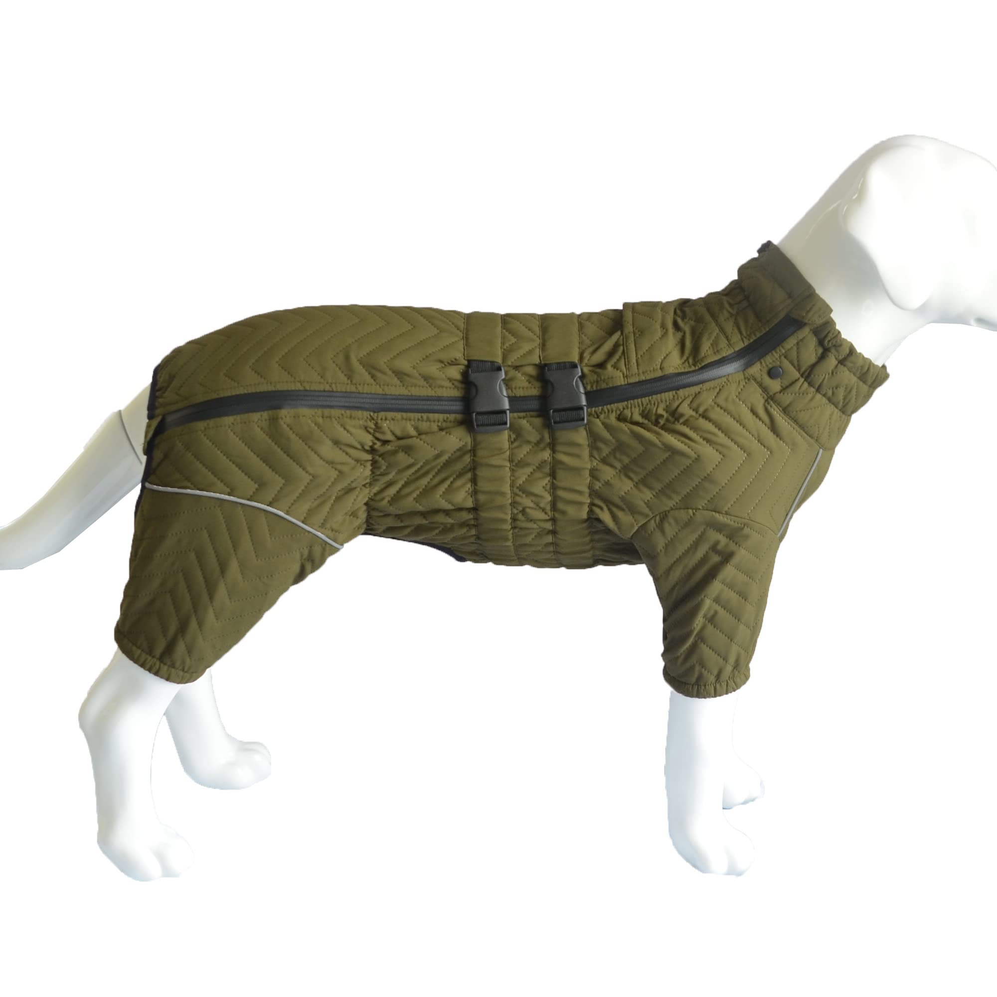Warm Dog Coat Waterproof - Olive S-image-7ea71392-cdef-4654-8e76-448afda05a64-126051