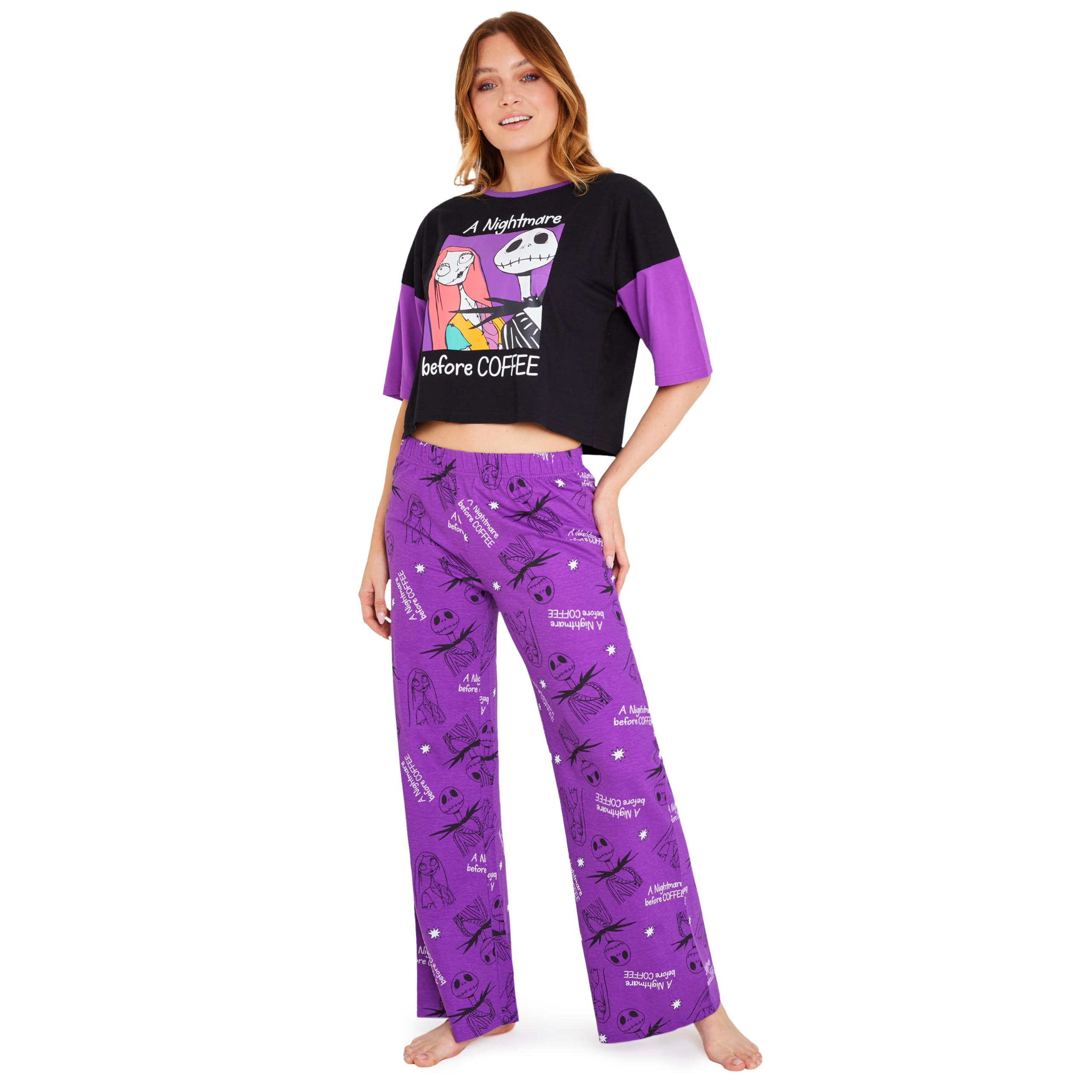 Women's Disney Pyjamas Set - Purple/Black Jack S-image-34a32928-e816-4149-8a7a-c124fb814795-2570
