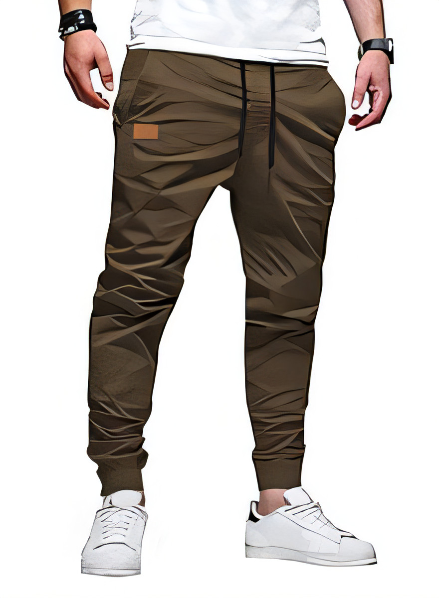 Men's Slim Fit Joggers - Brown XL-image-bd93fafd-142f-4311-817d-0a4a78de0923-94141