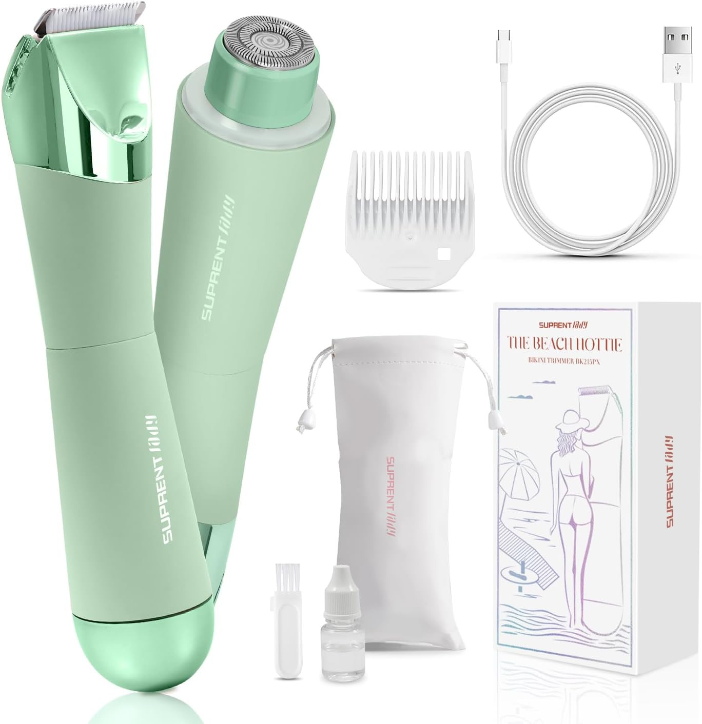 2-in-1 Lady Shaver USB-C Rechargeable - Green-image-426e6b34-a780-4647-b30b-0dbb70680be4-138133