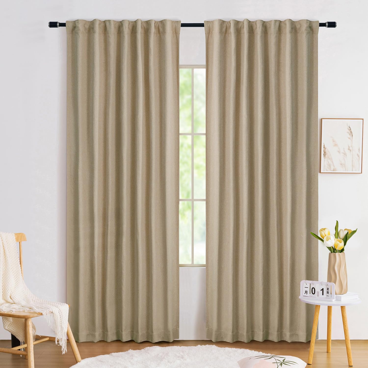 Linen Blackout Curtains Set of 2 - Brown Sugar 52x72-image-c1b8f133-8c0e-4c00-9fb8-9c9e20231701-137191