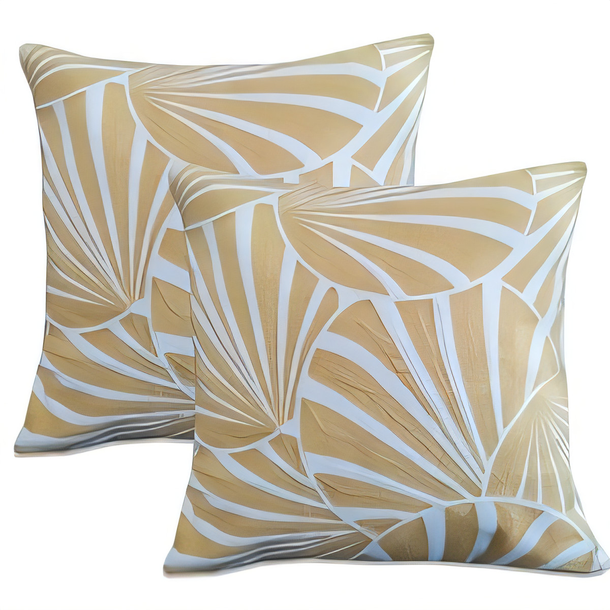 2 Cushion Covers - 45x45cm Yellow Geometric-image-7c6f2130-4174-404e-8931-65a8b1a869b1-92106