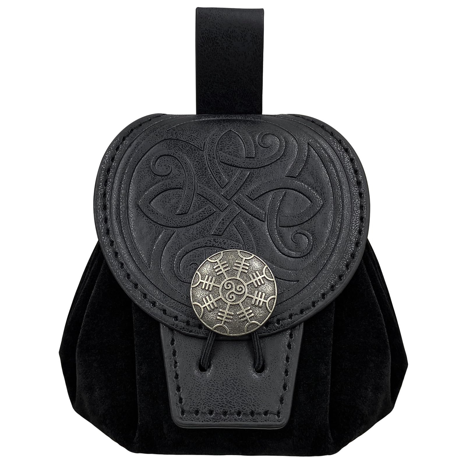 Medieval Faux Leather Belt Pouch - Black B 12cm x 8cm-image-4cf58434-ea30-4ad0-996d-6c944eda2b2d-4259