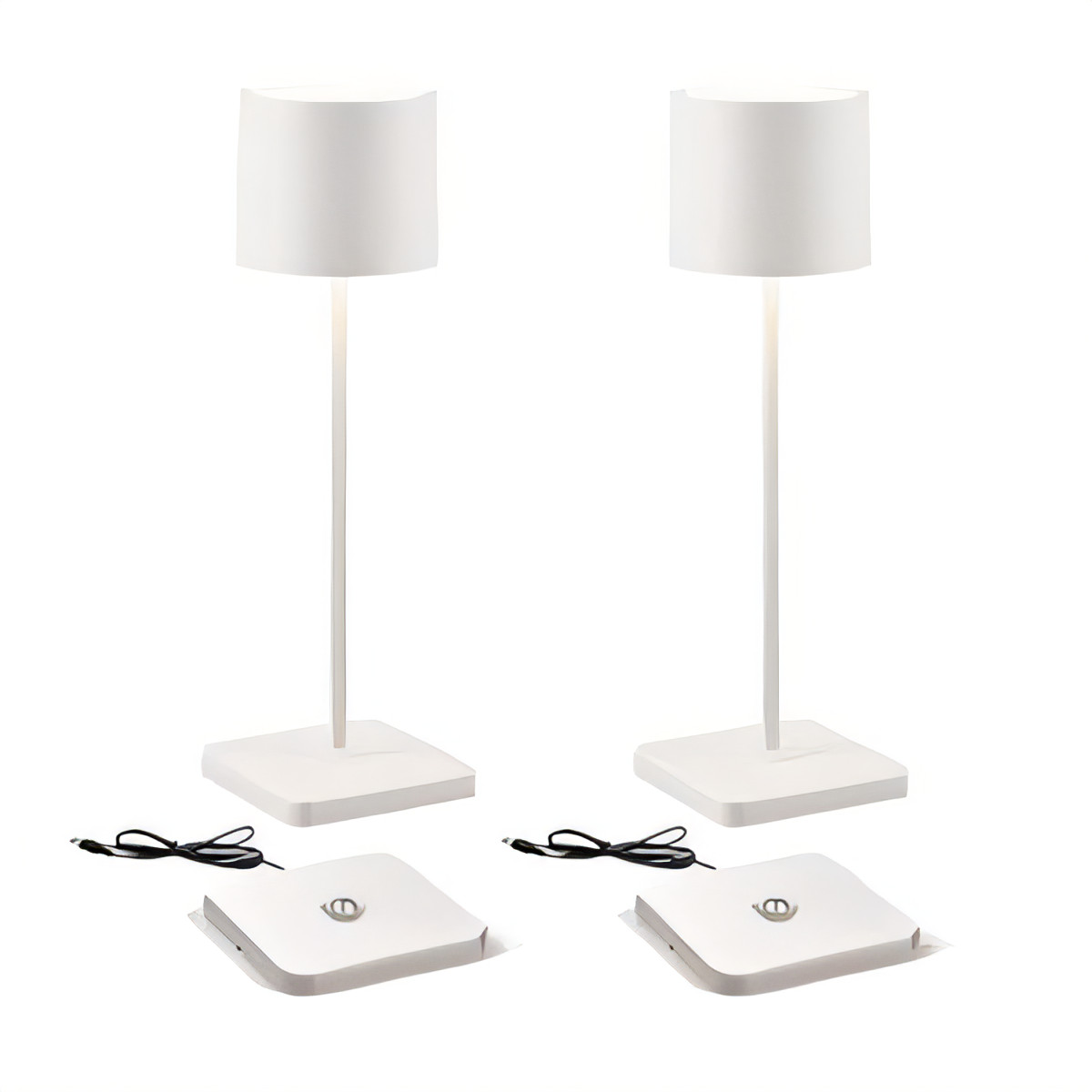 Cordless Rechargeable LED Table Lamps - White 2 Pack-image-4b24b7b1-222f-4e57-83f7-2353760da64a-92104
