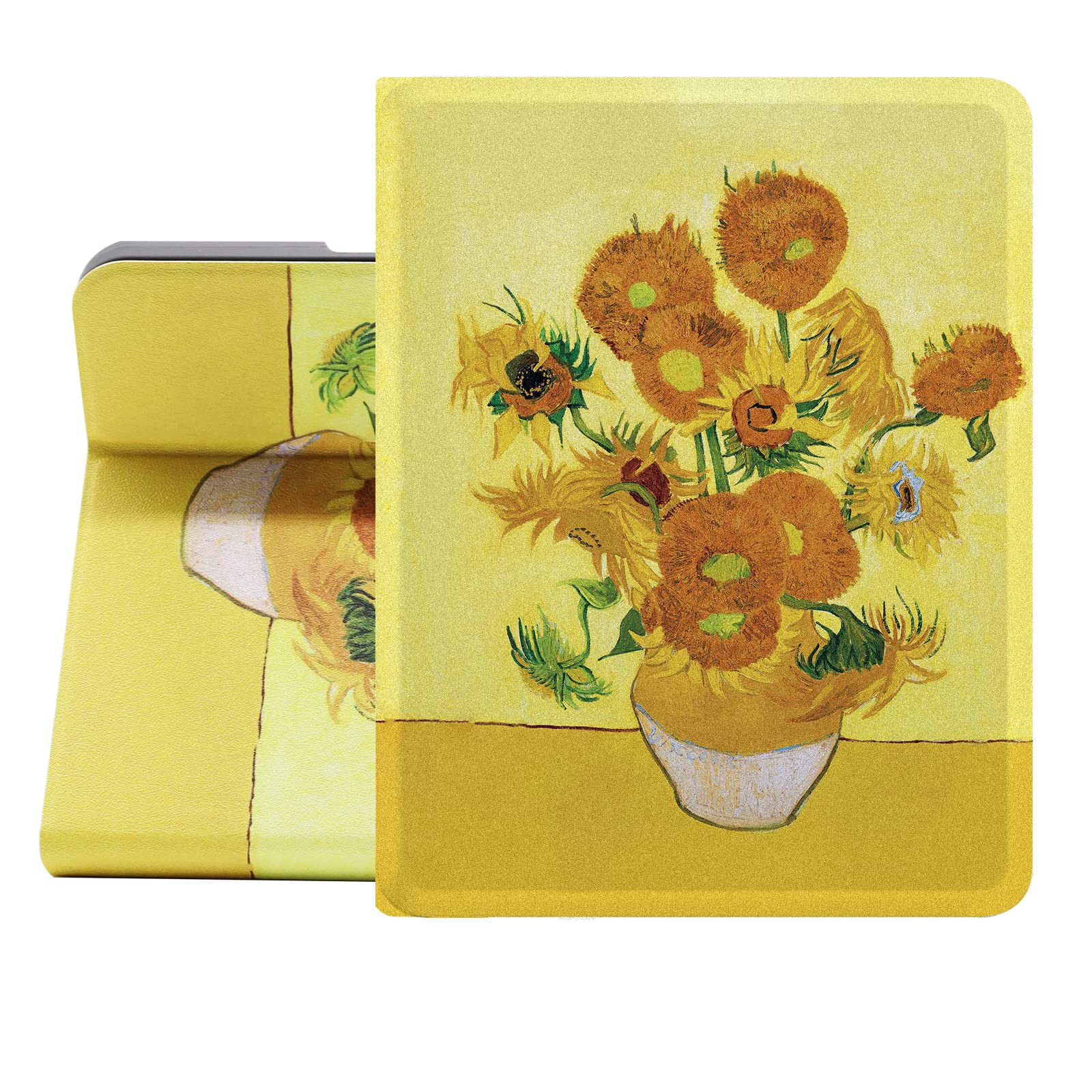 iPad Mini 4/5 Leather Folio Case - Van Gogh Sunflower 7.9in-image-d12d1247-c27a-4ffd-ad4f-96c447c4ae1c-136722