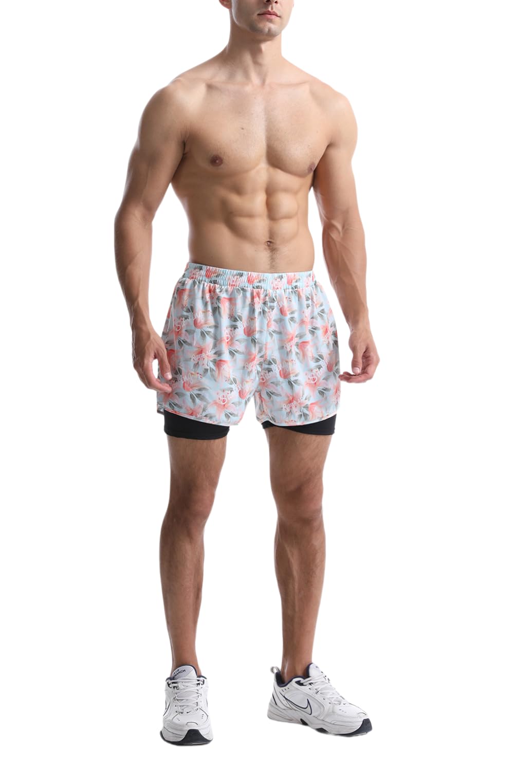 Men's 2-in-1 Sports Shorts - White Lily XL-image-d871ca06-d86f-4eac-b3de-1856118d9ada-126024