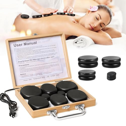 Hot Stone Massage Kit Electric Heater - Black 10pcs-image-a14c7841-373d-4f90-8e39-e561f4a7abb7-135364