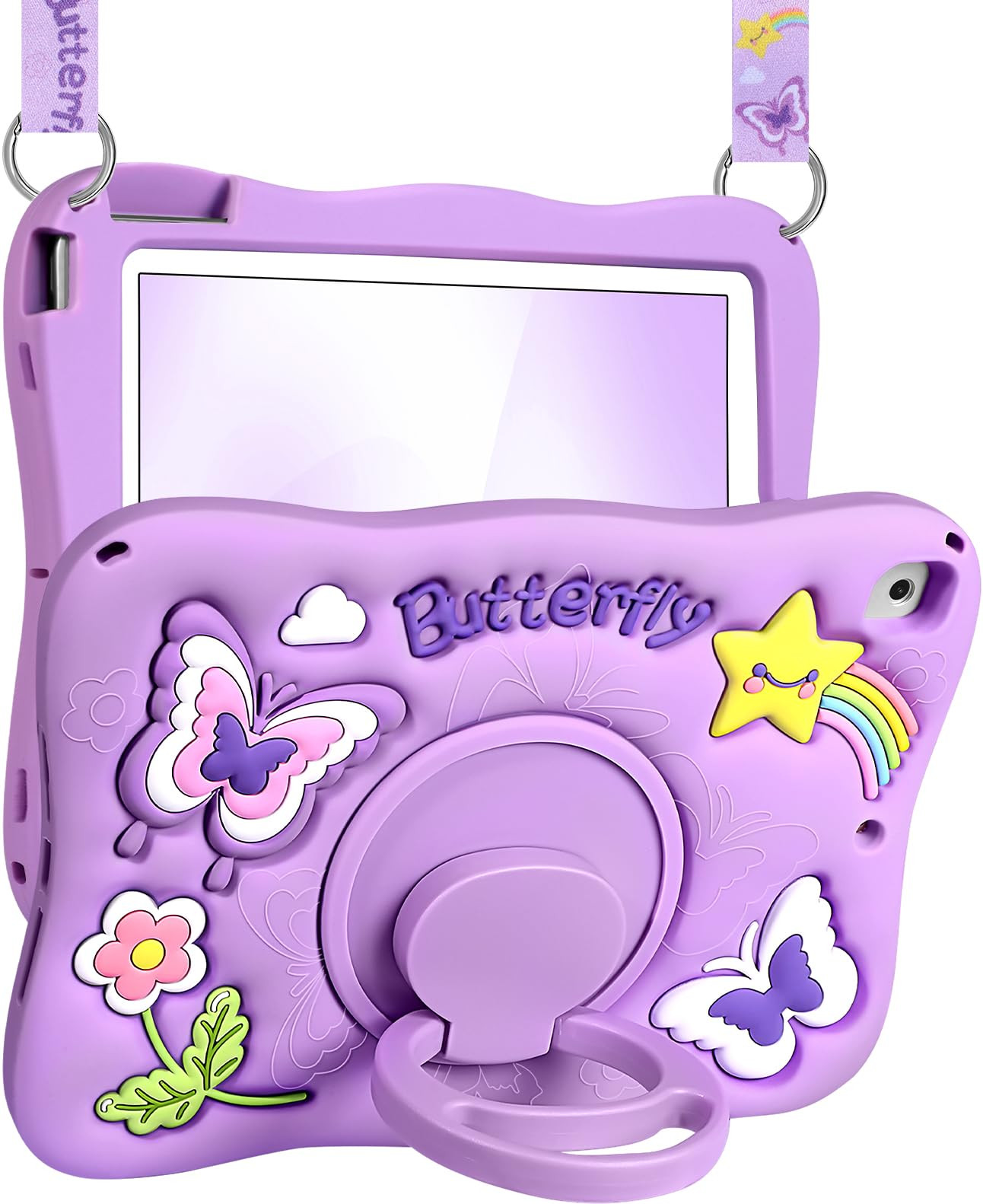 iPad 9.7 Case 3D Butterfly with Stand - Purple Butterfly-image-2bcb1f17-5fa4-4d25-b5bb-671e0c7830b2-3343