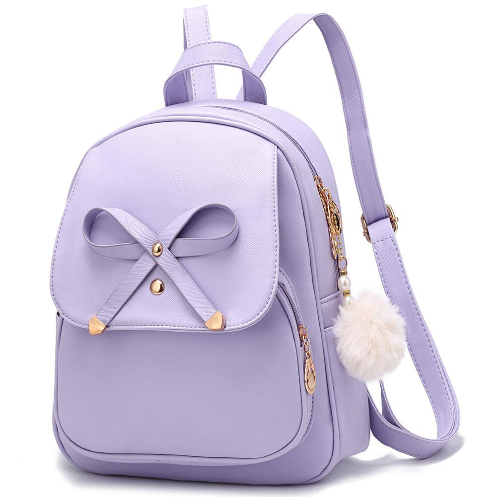 Girls PU Leather Mini Backpack - Lila M-image-36b80b05-60e0-444f-902d-eaf87a324ca8-138008