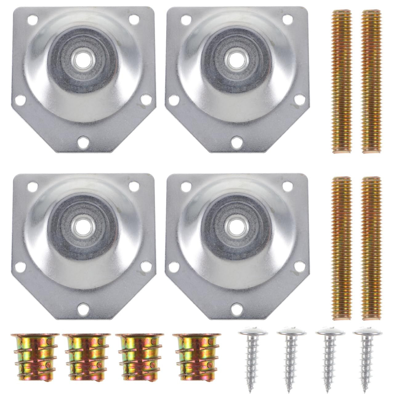 Angled Furniture Leg Mounting Plates - Silver 7x7cm-image-091b82e5-207b-46dc-bf82-a48b9684de70-138063