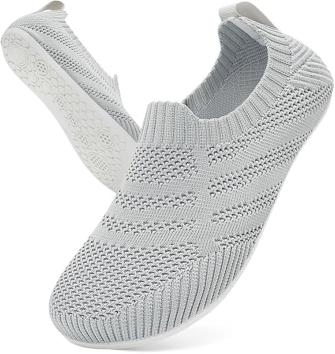 Unisex Lightweight House Slippers - Light Grey UK 5.5-image-0fd3e3e8-856c-4d0a-93e8-41a4588ec254-111151