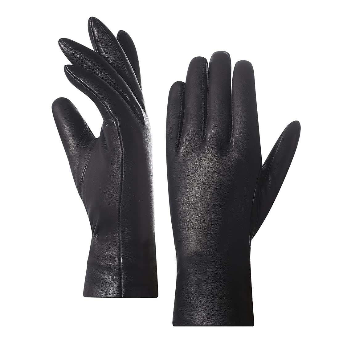 Women's Leather Winter Gloves - Black XL-image-8fa50952-ddcb-4104-9749-a2bd344b911a-126251