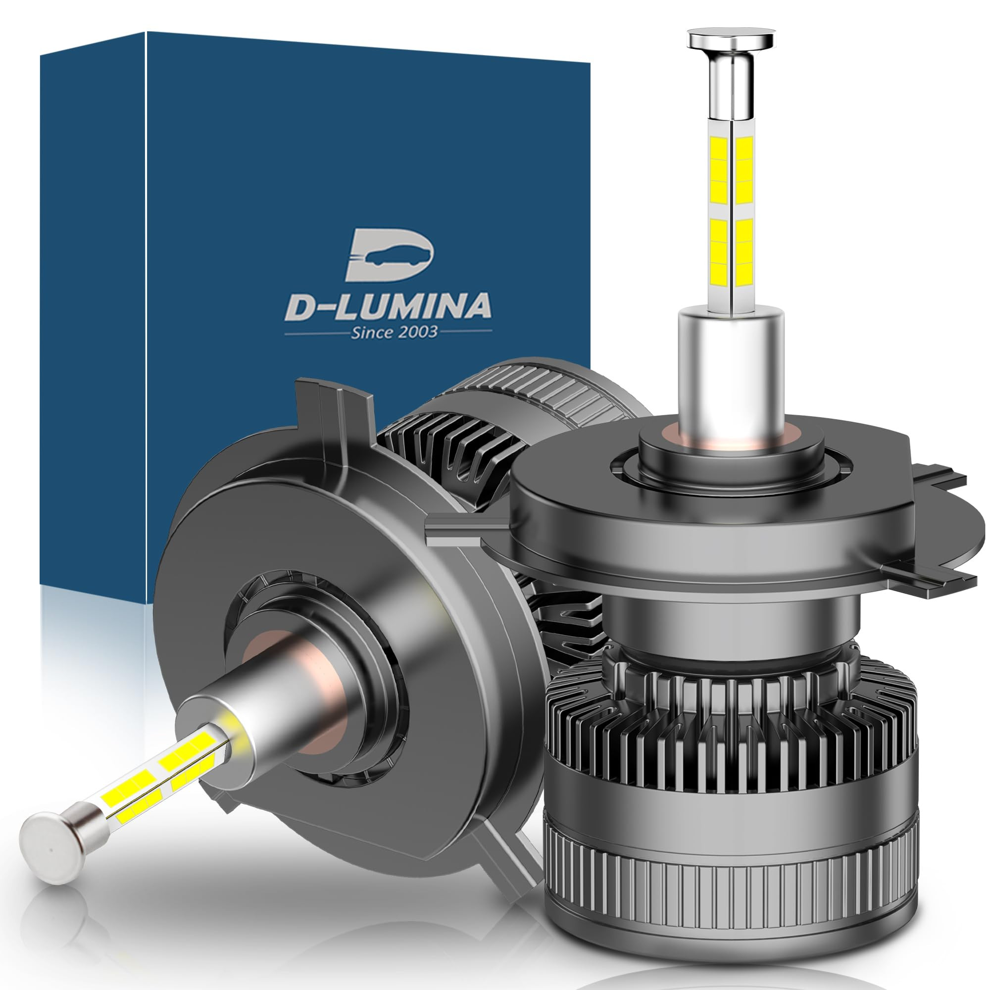 LED H4 Headlight Bulbs 120W 20000LM - Silver H4-image-a37e1f83-5780-4856-bb71-4c2c9a382e42-4048
