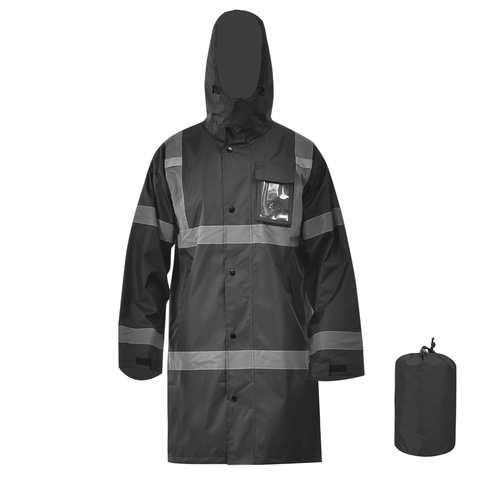Hi-Vis Waterproof Jacket - Black M-image-b661af71-6b84-49e8-9a73-f586f5a502bf-125517
