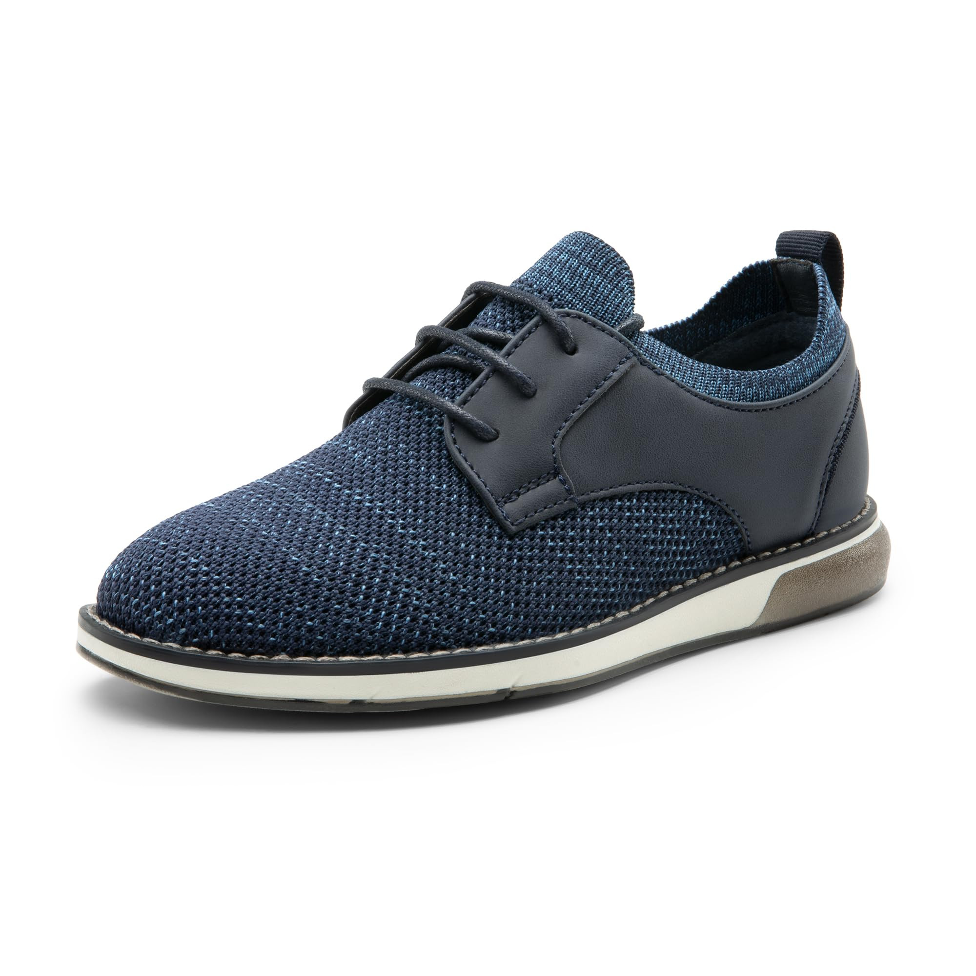 Boy's School Oxford Shoes Knit Slip-On - Navy UK 1-image-cf743da5-92af-4d9e-92ac-0829b31264a1-1125