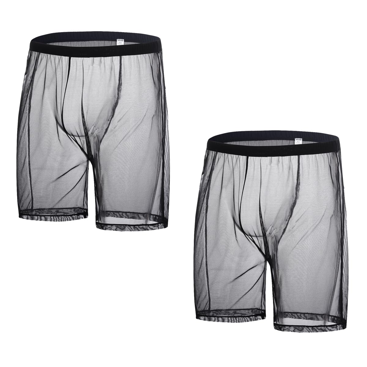 Men's Mesh Boxer Shorts - Black XL-image-027dce3e-fa2e-421c-ac4c-fff25d68ef40-127327