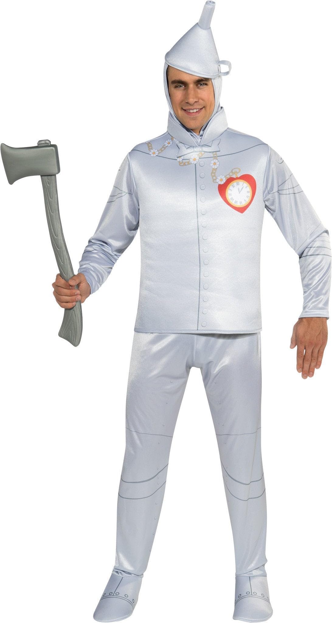 Men's Tin Man Fancy Dress Costume - White One Size-image-d71c9fd7-b437-4099-8bc3-eb81c6918c16-126195