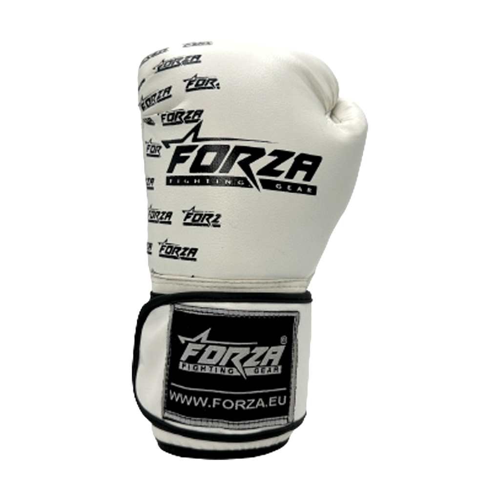Forza Children's Boxing Gloves - Faux Leather - White - 6oz-image-41f9fa3b-9042-4d26-b189-7303911f9f4a-3086
