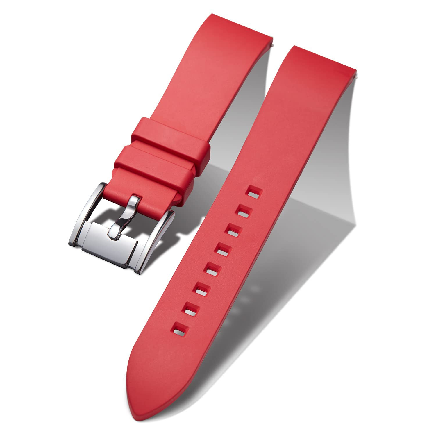 FKM Rubber Watch Strap Quick Release - Red 22mm-image-2df133ea-4b17-48d4-be56-e0387255e02d-4283