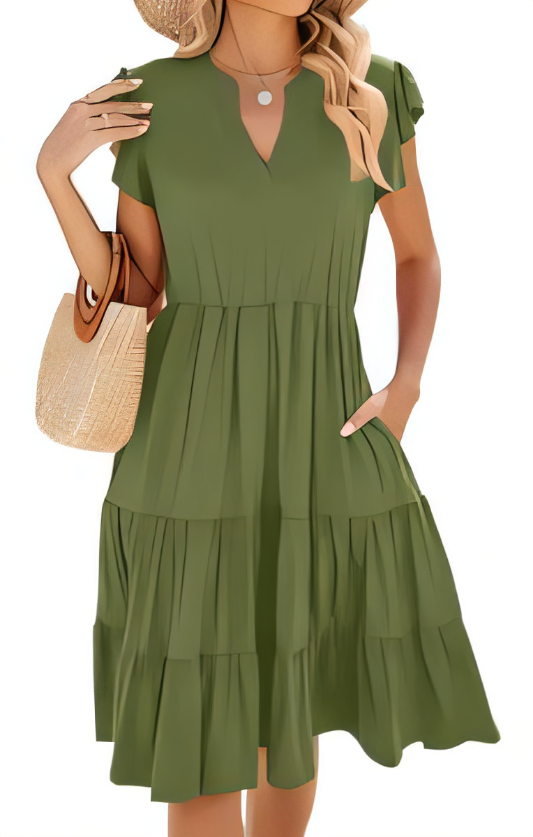 Women's Summer Midi Dress - Small Green-image-bdb09c49-9f44-4441-8ba0-51ea2cabd2a7-88431