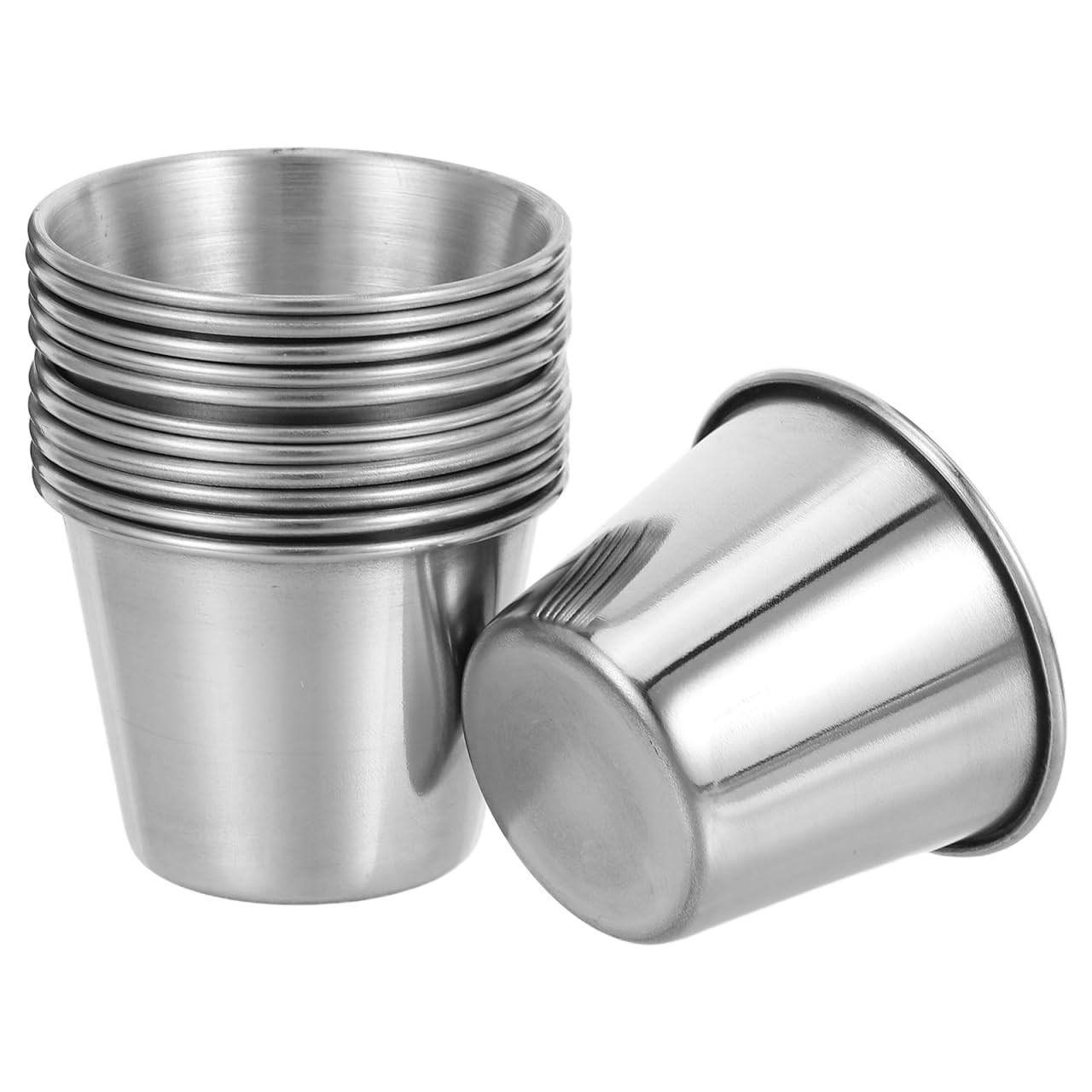 Stainless Steel Shot Glasses Set 12Pc - Silver 45ml-image-65fddbf5-a091-49ad-a6e0-1a36f4fef50a-3932