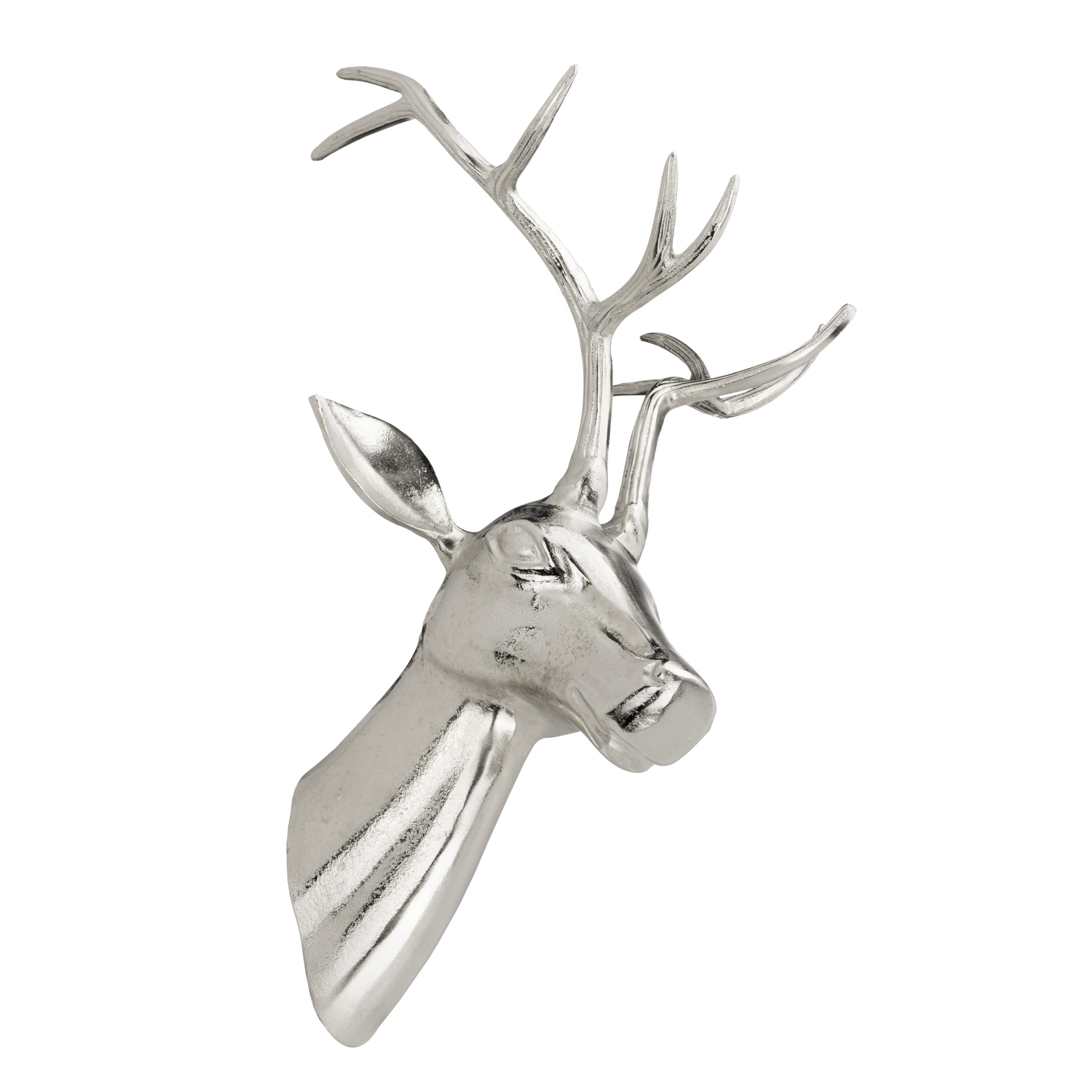BRAAWE Silver Stag Wall Ornament – Aluminium Nickel Finish-image-15a959d3-8057-4a51-b7c4-972410db5156-169726