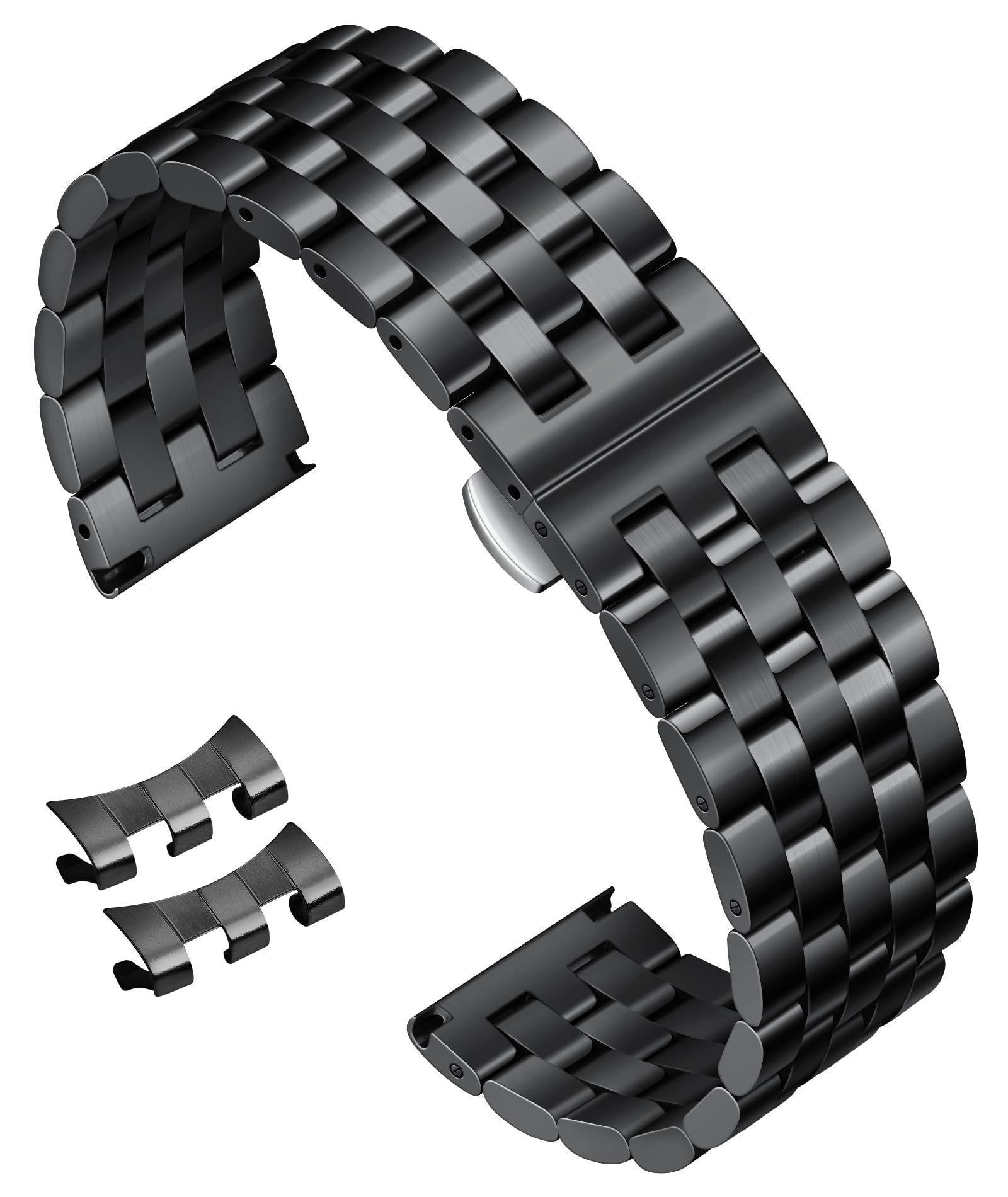 Stainless Steel Watch Strap - Black 19mm-image-36b06592-69e5-497f-8426-78e0f09c0691-268297