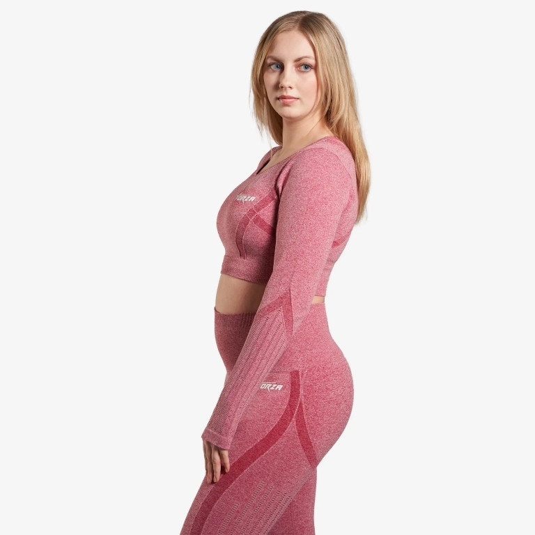 Forza Naadloze Crop Top - Flamingo Pink - Medium-image-fe6850dd-cea3-4802-99fd-8257cf5fbabd-3619