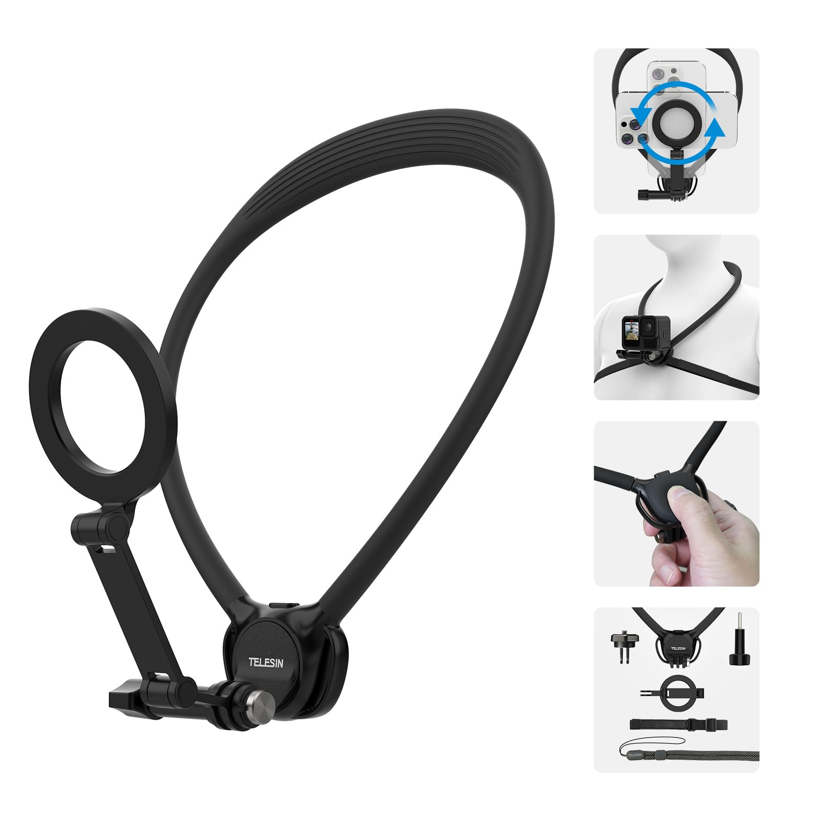 Magnetic Neck Mount Phone Holder - Black Se 2.0-image-d5b9df2a-990f-4037-a44f-85f15449c76b-136800