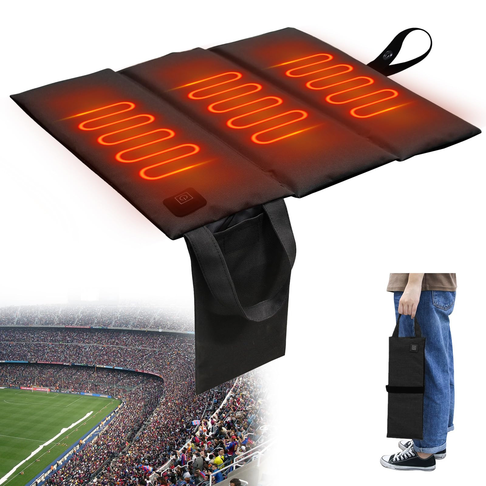 Heated Stadium Cushion USB Rechargeable - Black Large-image-eb18bec9-2638-401b-b21a-80c351acc229-268290