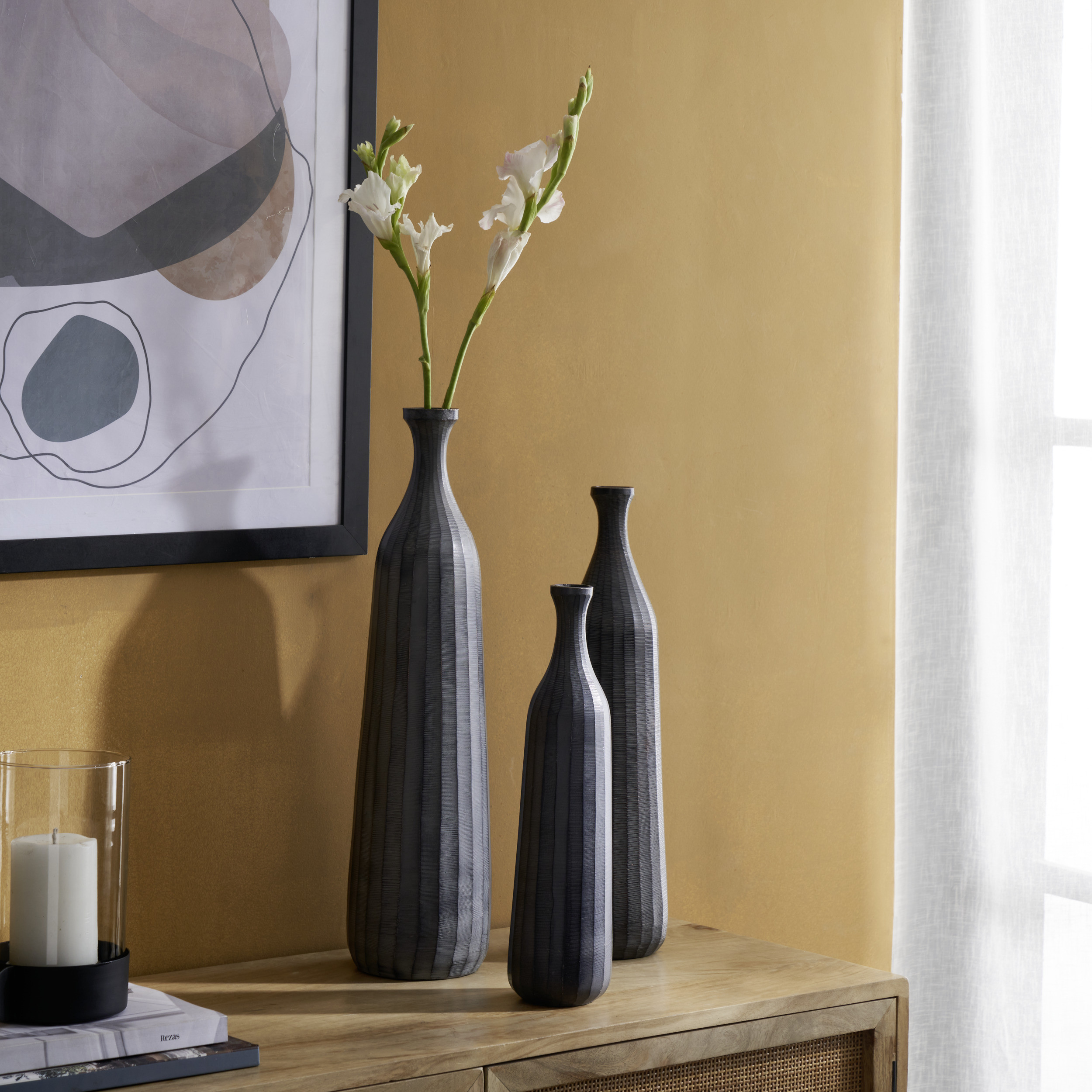 FANAMBANA Aluminium Vase – Grey 370mm-image-3a15c1f0-b2dc-4394-a79f-451aa0cb7f78-169685