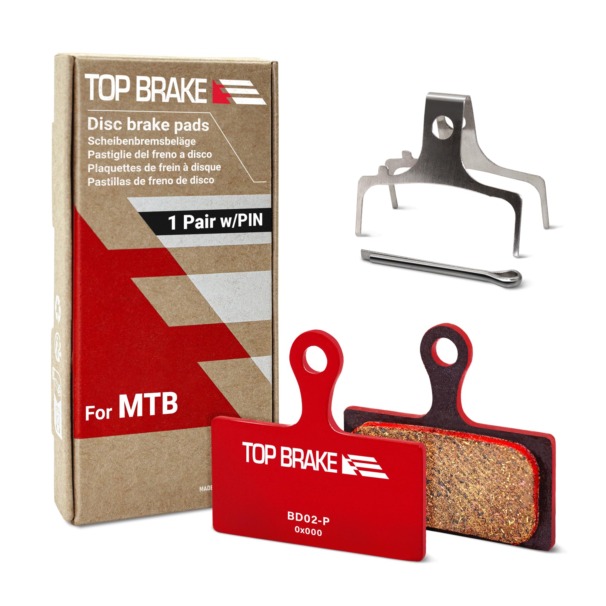MTB Disc Brake Pads Ceramic Quiet - Red BD02-P-image-7cdb20e3-e39e-4e99-bbff-4df3fb6202fd-125775