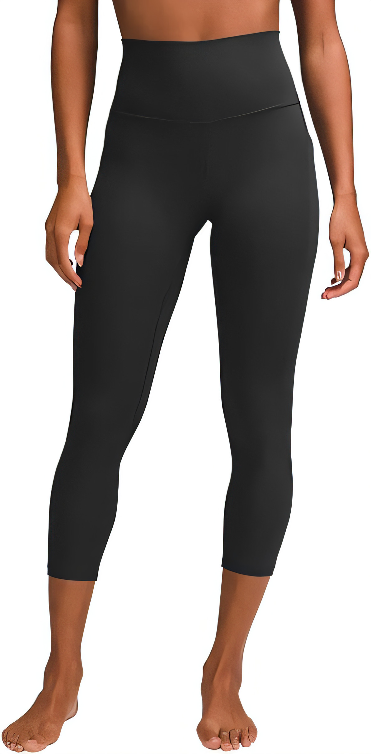 High Waisted Capri Leggings Tummy Control - Black XL-image-707ebd9e-875e-4bd7-b180-d2cbf47c21be-96123