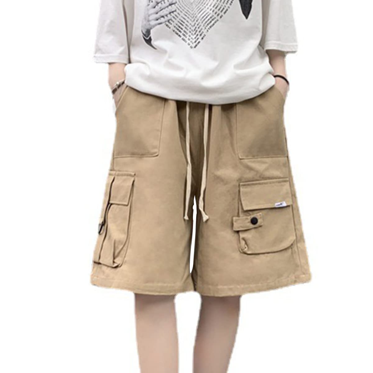Women's Cargo Shorts Loose Fit - Khaki L-image-861cf193-37b7-4d92-a4b6-ac212647d9cf-127167