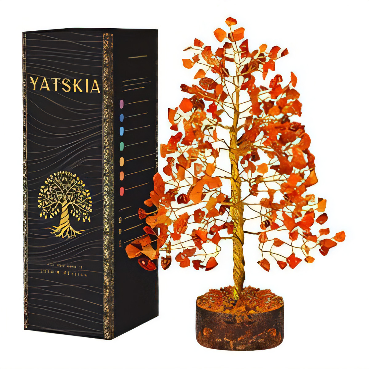 Crystal Tree Ornament - Carnelian 25.4cm-image-d8de065e-a401-4ba1-aab4-27645b32b41b-121995