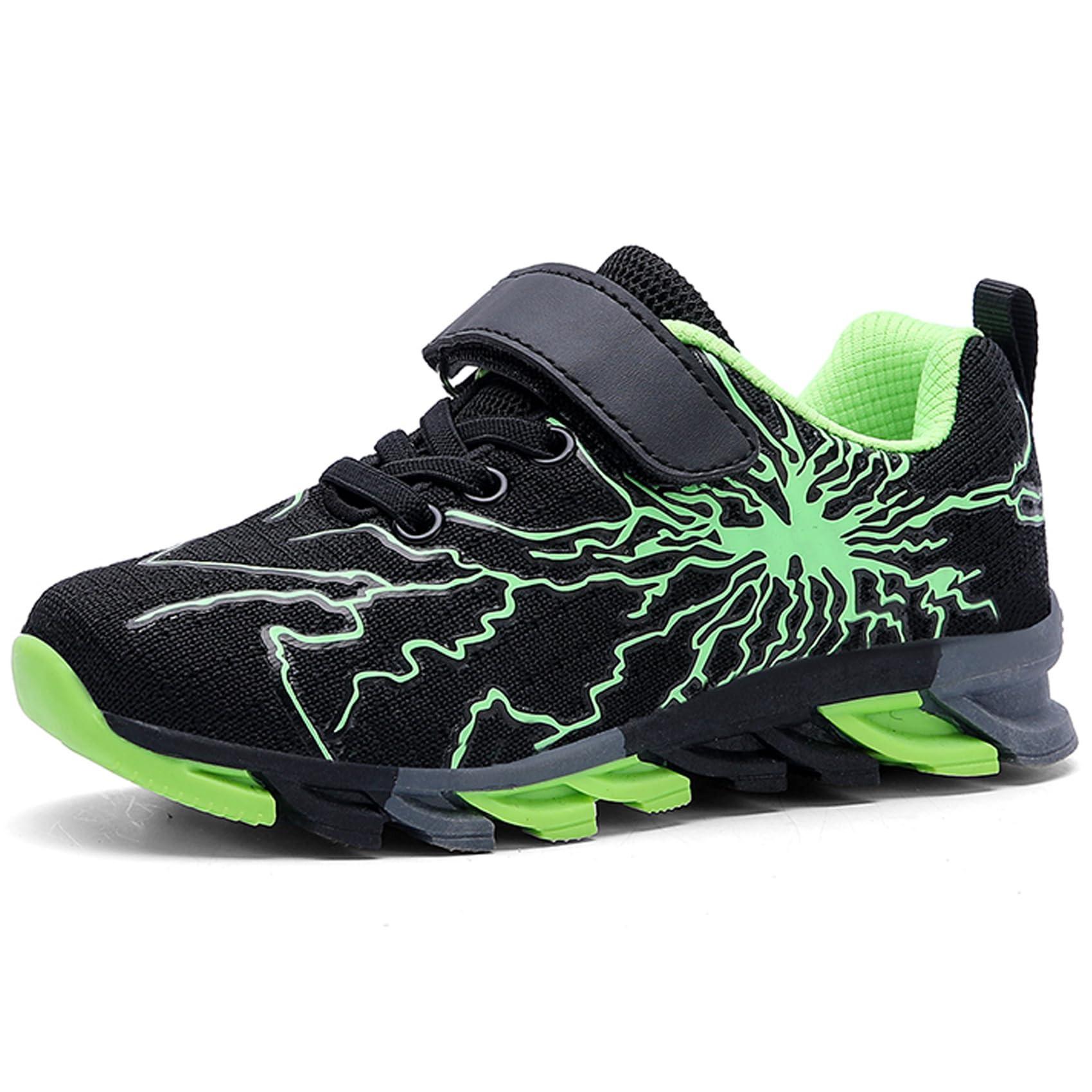 Boys' Trainers Lightweight - Black Green 11 UK Child-image-dcba8ccd-36ec-4261-8dca-9abd8d0bd6ac-135333