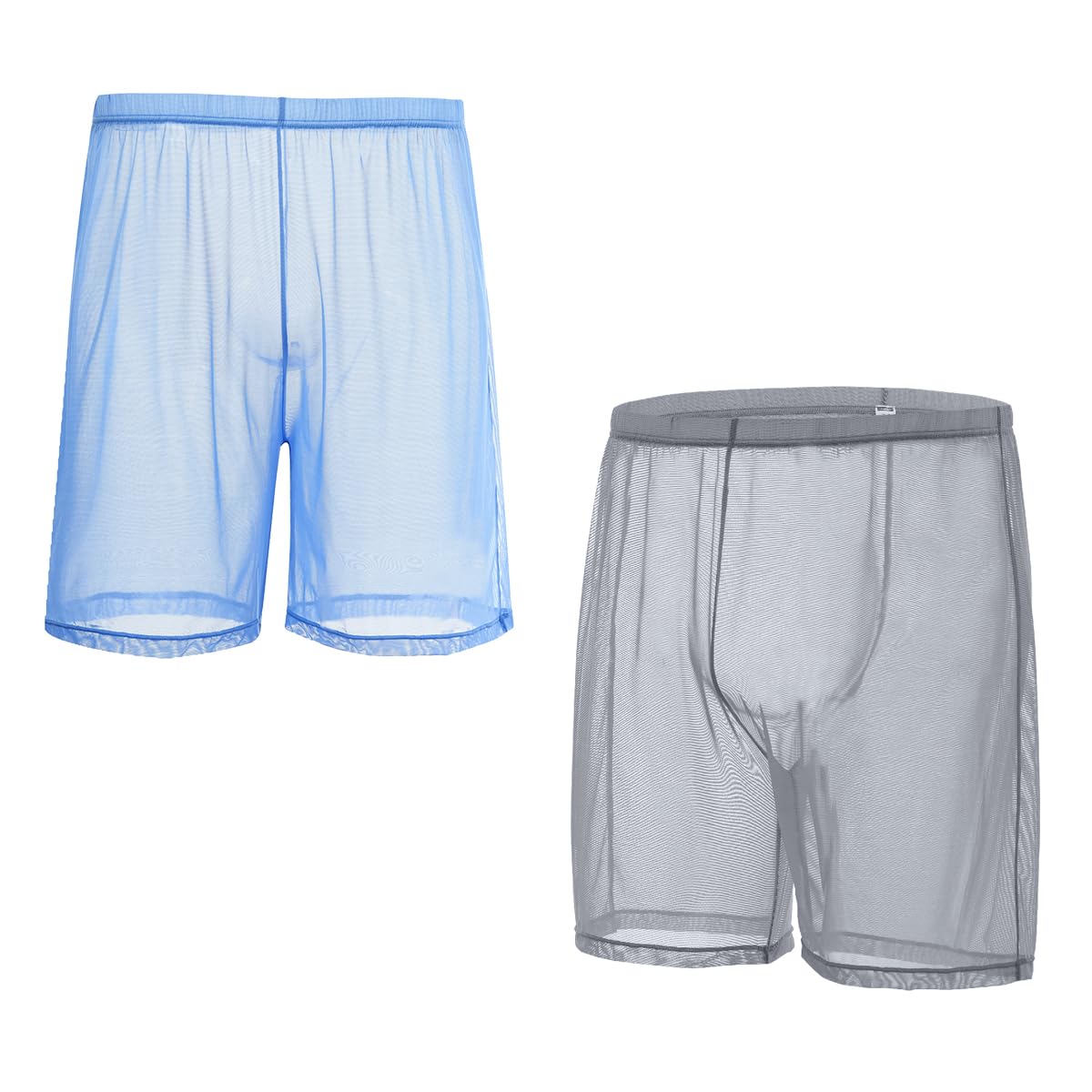 Men's Mesh Boxer Shorts - Blue/Grey XXL-image-0d5901c5-8e20-4073-b952-f5b0f1e26bb9-127326