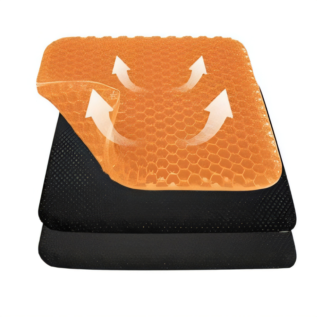 Gel Seat Cushion Egg Design - Orange 42x37x4 cm-image-2262c146-8cea-47ae-a1cf-a3051dad39b3-118722