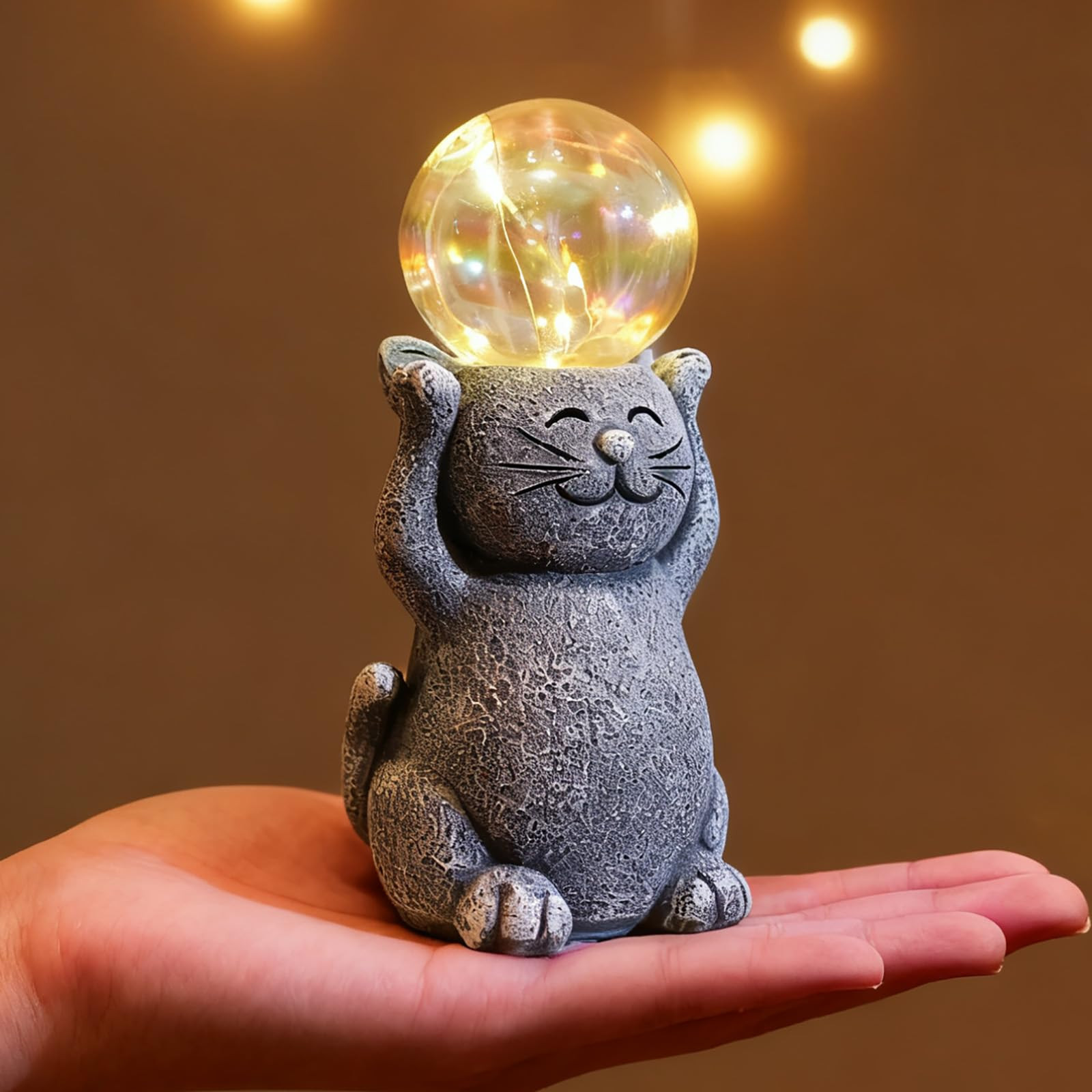 Cat Figurine Waterproof Ornament - Standing Cat One Size-image-eacd71c2-320e-4989-b687-8d3047cd7edb-134116
