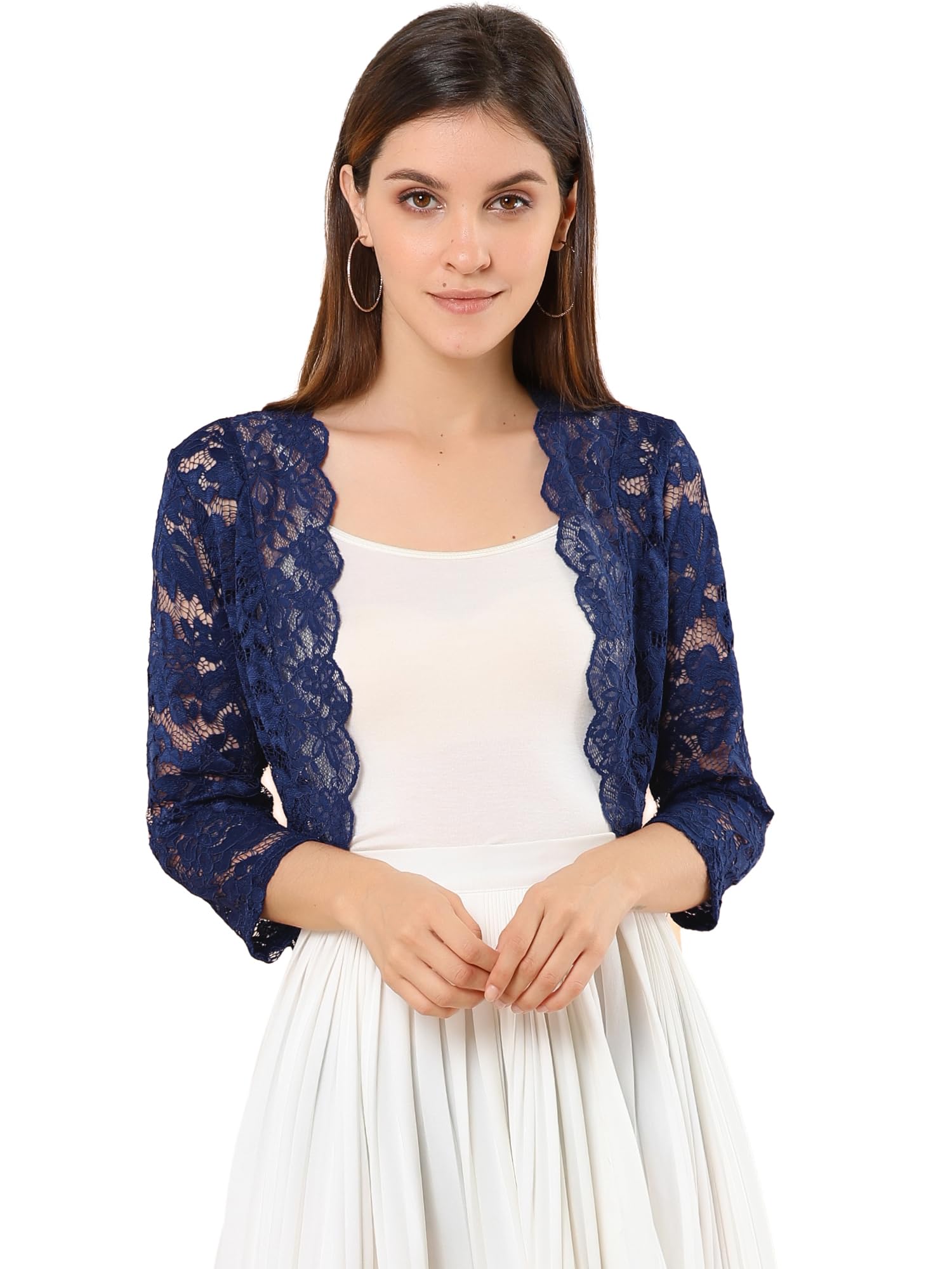 Lace Sheer Shrug Bolero - Navy 20-image-99e81bc4-5850-45f9-89b8-88bf294a9a45-127151