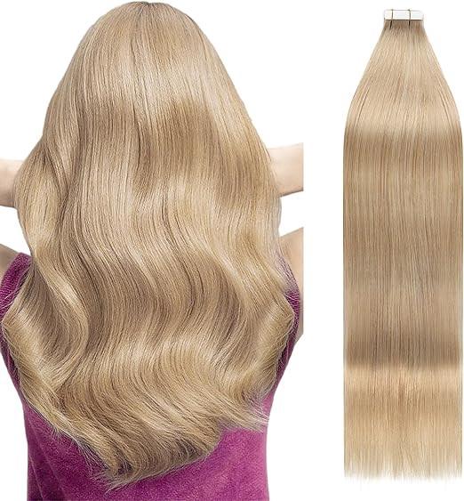 Tape In Remy Hair Extensions - Caramel Blonde 22 Inch-image-ff49fc2a-ed83-440e-addd-95adec4e979d-113829