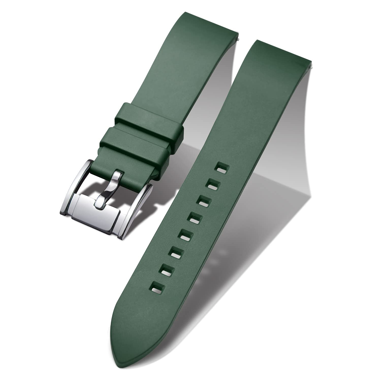 FKM Rubber Watch Strap - Green 21mm-image-9d08194d-2bd0-4caa-a0df-e9628ff636ca-4286
